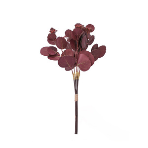 Fleurs en soie, branches d'eucalyptus, matériaux décoratifs pour mariage et banquet, plantes artificielles, verdure pour la décoration du salon et des allées - Product Image 6