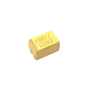 מקומי תיקון טנטלום קבלים 687J 680UF 6.3V 6V E 7343 10% צהוב שלפוחית השתן אספקת חשמל