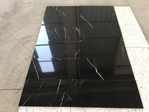 Azulejo de mármol negro Alexandrette turco Nero Marquina Alanya Royal con vetas blancas Diseño de piso y pared interior - Product Image 3