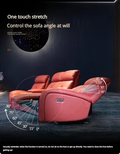 조정 가능한 힘 전기 안락 의자 홈 시네마 소파 극장 소파 상업용 가구