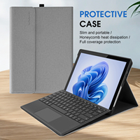Étui Folio en cuir pour tablette Microsoft Surface Pro 7/6/5/4 7 Plus 12,3 pouces, housse de protection pour tablette professionnelle (étanche, sans clavier)