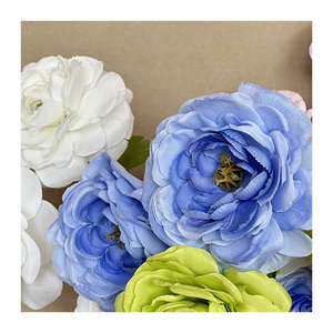 <span class=keywords><strong>Cerf</strong></span> des neiges 4 têtes Roselle peonyArtificial Roses Fleur de soie à 4 têtes pour la maison Salon <span class=keywords><strong>Mariage</strong></span> ou Décoration de Noël - Product Image 4
