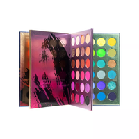 Date 72 Couleurs Maquillage Fard À Paupières Palette Livre Logo Personnalisé Paillettes Mat Ombre À Paupières Palette De Mode