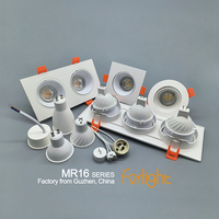 Ampoules LED GU10 MR16 GU5.3 à succès, projecteurs 220V 85-265V 3000K 4000K 6500K, lampes modulaires