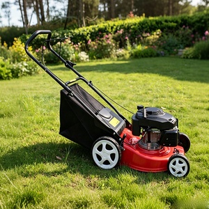 Tondeuse à gazon à chenilles à essence 4 temps de qualité industrielle 1500W 173cc |   Broyeur de paillis autopropulsé 55L pour jardins - Product Image 1