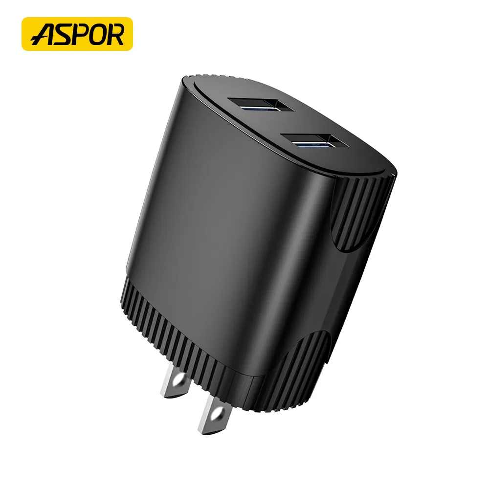 Aspor Portable Mobile Phone Charging Dual Usb C Pd Travel Charger Adapter Quick Type-c Charger 35w 20w For Iphone Charger