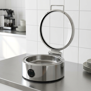 Food <b>Warmers</b> <b>Buffet</b> Serving Catering Hall Dry Heat Waterless Round Chafing Dish - Product Image 1