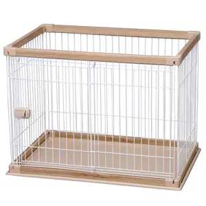 Best Selling High Quality Wood and Metal Pet Dog Crate Durable Portable Indoor Pet Dog rabbit Fence