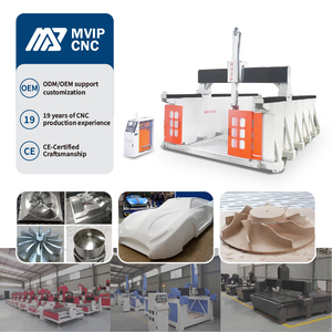 Grabador CNC de 5 ejes de servicio pesado directo de fábrica con cambio automático de herramientas: <span class=keywords><strong>ideal</strong></span> para madera, espuma y metal blando - Product Image 2