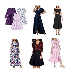 Stock en gros de robes longues d'occasion pour femmes adultes, en coton et polyester, en balles, de Guangdong, modèle QZ-0039, 100 000 pièces, prix réduit - Product Image 5