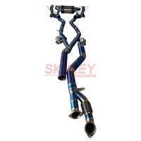 SKYLEY Auto Auspuff Catback Schalldämpfer Titanrohr Abgasanlage mit Klappensteuerung für BMW M3/M4 G80/G82/G8X 3.0T ab 2019 – 1 Set