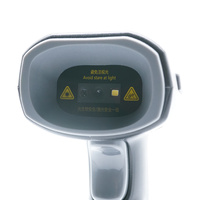 TOTINFO Escáner Inalámbrico de Códigos QR con Aviso por Voz, Lector de Códigos de Barras de Alta Velocidad 100fps, USB Portátil, Transmisión de 70m, Garantía de 2 Años
