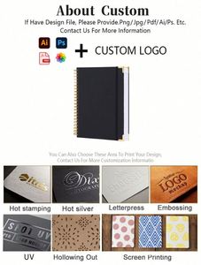 Promotion Gift Spiral Notebook A5 Diary Notebook <b>Leather</b> Cover Journal Coil Notebook Journals a 5 Planner Custom - Product Image 3