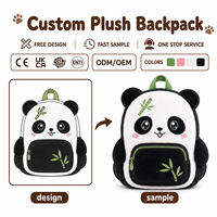 Sac à dos en peluche de coton personnalisé, fabricant OEM ODM, design animal personnalisé, rembourrage en coton PP, unisexe, usine