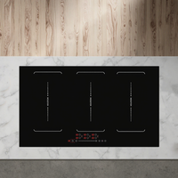 Appareil ménager Plaques de cuisson encastrées de 90cm avec 6 zones Table de cuisson électrique intelligente à induction Full Flex Zone gratuite de 8600W