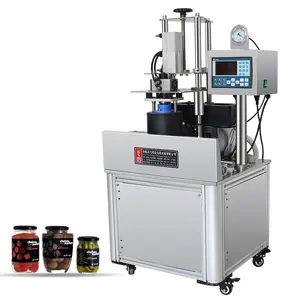 Honey Jam Vacuum Automatic Glass Jar Metal Bottle Sealing Capping Machine / Cap Sealer Capper For Sauce Bottle