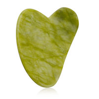 Outil Gua Sha en améthyste naturelle pour le visage et le cou, réduit les gonflements, améliore l'éclat de la peau, logo personnalisé disponible