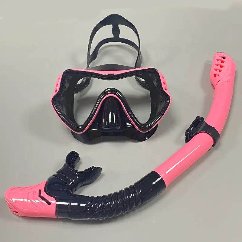 Swimming Silicone Goggle Tube Spearfishing Freediving Mask Glasses Snorkel Set Diving Products for adult