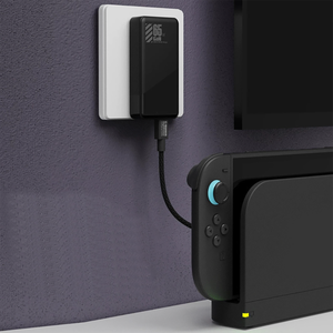 Chargeur rapide double port USB C+A pour Nintendo Switch 2/Steam Deck/Rog Ally, chargeur <span class=keywords><strong>GaN</strong></span> 65W - Product Image 3