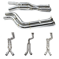 Tuyau d'échappement intermédiaire Boska SUS304 2,5 pouces 2,75 pouces pour BMW X3M/X4M F97/F98 3.0T 2019-2023 avec tuyau en Z/X