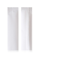 Sachet Bâtonnet Emballage Petit Format Soudable à Chaud en Papier Kraft Blanc Marron Métallisé Laminé avec Feuille d'Aluminium pour Sucre en Poudre