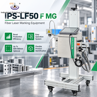 Machine de marquage laser IPS-LF50 F MG 50W avec tête laser rotative pour une intégration flexible dans les lignes de production