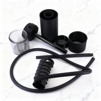 Ensemble de chicha portable mini avec conception à tuyau unique pour une utilisation en voyage, chichas bon marché et chicha en gros