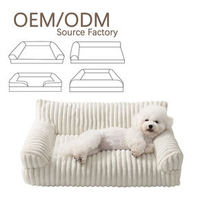 Directo de fábrica de pana lavable de lujo moderno calmante cama para perros y gatos - Product Image 1