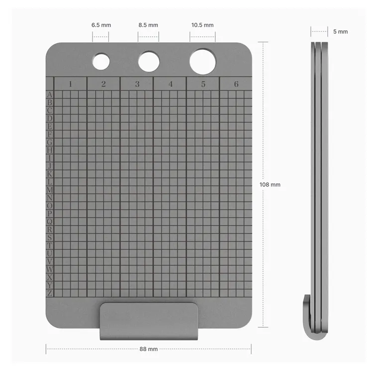 Custom Precise Cnc Machining Metal Titanium Plates Stainless Steel Crypto Seed Phrase Storage