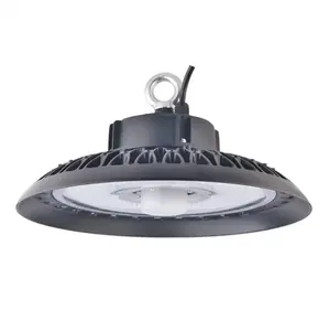 Ticari endüstriyel aydınlatma 100W 150W 200W IP65 yuvarlak UFO Led yüksek raf lambası depo atölye Highbay lamba