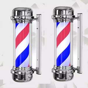 <span class=keywords><strong>Parrucchiere</strong></span> di moda di alta qualità girare la luce <span class=keywords><strong>parrucchiere</strong></span> appeso a parete rotante negozio di barbiere Led Turn Pole Light Set con Logo - Product Image 3