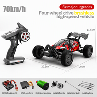 Voiture de course tout-terrain RC 4x4 1/16 sans balais, entièrement proportionnelle, à vitesse variable, électrique, télécommandée, qualité hobby