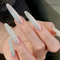 Poudre Chrome pour Nail Art Effet Aurore Miroir Lumière de Lune Pigment Scintillant Soie Vente en Gros Fournitures de Manucure DIY pour Salons