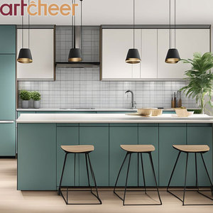Armoire de cuisine de luxe au design européen avec dessus en pierre de quartz Meubles personnalisés <span class=keywords><strong>Miami</strong></span> comprend des accessoires de panier à tiroir de robinet - Product Image 4