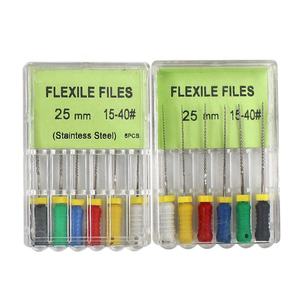 Lime flessibili Endo dentali per uso manuale in acciaio inossidabile di alta qualità per canale radicolare endodontico - Product Image 2