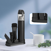 Mini aspirateur de voiture portable haute puissance 9000PA sans fil rechargeable avec base de charge pour le nettoyage de la voiture