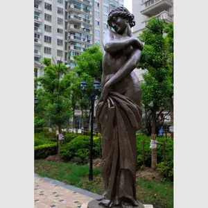 Fabrika fiyat özelleştirilmiş yaşam boyutu soyut melek kadın seksi süs el sanatları bronz heykel