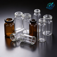 Flacon en verre borosilicate transparent de 10 ml, 2 ml, 3 ml, pour le stockage de poudre sèche, flacon vide avec bouchon à vis, usage industriel, marque XT
