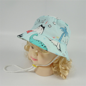 Oeoktex Class 1 Annex 6 Certificate Custom Kids Cotton <strong>Dinosaur</strong> Print Summer Bucket <strong>Hat</strong> - Product Image 5