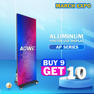 Thâm quyến công nghệ ngoài trời p2.5 Áp phích di động quảng cáo được xây dựng trong máy nghe nhạc thông minh LED kỹ thuật số hiển thị áp phích Totem LED hiển thị - Product Image 3