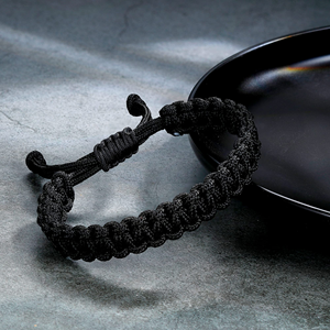 Pulsera de cuerda Náutica para hombre, pulsera de hilo de Paracord trenzada a mano, pulsera de surf ajustable impermeable para exteriores - Product Image 6