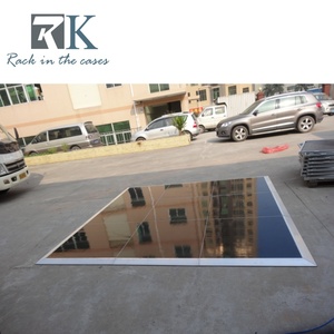 Dance Floor Portable Party Wedding Event Flooring with Black <b>Platform</b> Aluminum Edging - Product Image 4