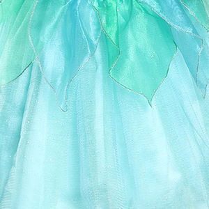 アイシーブルー 子供用 女の子用 プリンセス ふわふわショート下着ジャンプスーツ 蝶の妖精の羽付き 魔法の杖 ヘッドバンド付き - Product Image 5