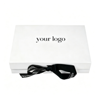 Boîtes cadeaux pliables personnalisées, boîtes d'emballage magnétiques pliables avec rubans, pour les ensembles de cadeaux de mariage et les boîtes à chaussures