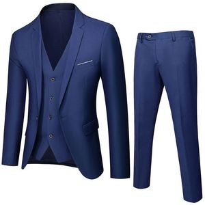 Custom 3 Piece Breathable <strong>Suit</strong> Business Casual Tuxedo <strong>Men's</strong> <strong>Wedding</strong> Dress Groom <strong>Suit</strong> - Product Image 4