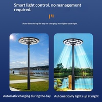 Lampe solaire UFO intégrée pour éclairage public, détection de mouvement humain, IP67, lampe solaire de jardin, lampadaire solaire avec télécommande