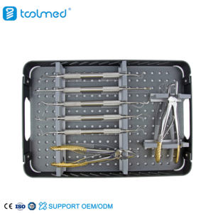 Ensemble d'instruments chirurgicaux dentaires orthopédiques vétérinaires, dispositif médical avec boîte stérile, ensemble de plaques de verrouillage vétérinaires - Product Image 4