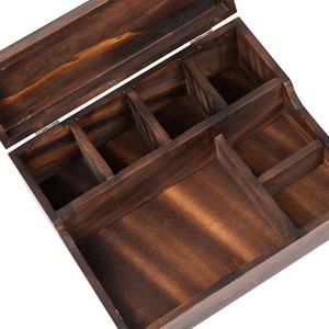 Wooden Storage <b>Box</b> Rectangle Desktop Organizer For Jewelry Watches Wallets And <b>Small</b> Items - Product Image 4