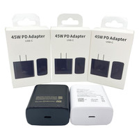Chargeur mural USB C PD 45W en gros d'usine, adaptateur secteur TYPE C pour Samsung S22 S23 S24 Ultra, chargeur ultra-rapide
