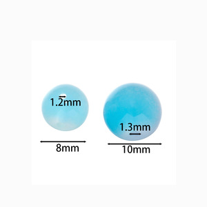 Perles rondes imitation jade 8 mm, dégradé bicolore, perles en vrac pour la fabrication de bijoux, bracelets et colliers DIY - Product Image 2
